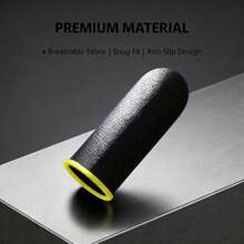 Gaming Gloves Thumb Protection Breathable Sweat-Resistant Finger Covers Smooth Comfortable Super-Conductive Fiber Material Precise Touchscreen Mobile Gaming Finger Covers - Multicolor - View 6