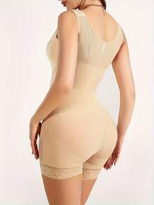 1Pc Faja Colombianas Shapewear Waist Trainer Full Body Surgery Butt Lifter With Zipper Crotch-Great For Daily Body Shaping - Multicolor - View 6
