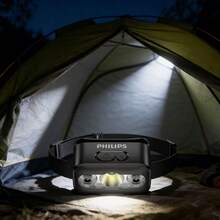 PHILIPS 飞利浦多功能头灯，户外运动感应头灯，可充电，USB充电，适用于跑步、钓鱼、露营、徒步旅行，智能显示电池电量 - 頭燈 - 查看 4