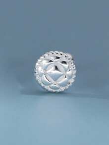 HuooNew 1 Pair 925 Sterling Silver Small Hoop Earrings With Micro-Inlaid Zirconia, Unisex Style Gift - Silver - View 4