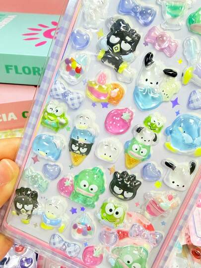 Pegatinas decorativas impermeables con diseños de dibujos animados lindos para computadora, monopatín, casco, equipaje, como regalo para amigos y familiares