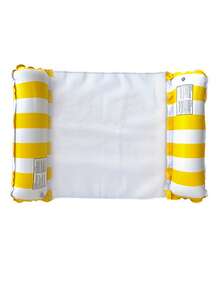 Inflatable Floating Bed, Inflatable Floating Hammock Suitable For Swimming Pool, Lake And Beach Leisure, Swimming Pool Float, Swimming Pool Essentials, Holiday Essentials, Beach Toys, Foam Swimming Ring - Stripe - View 15