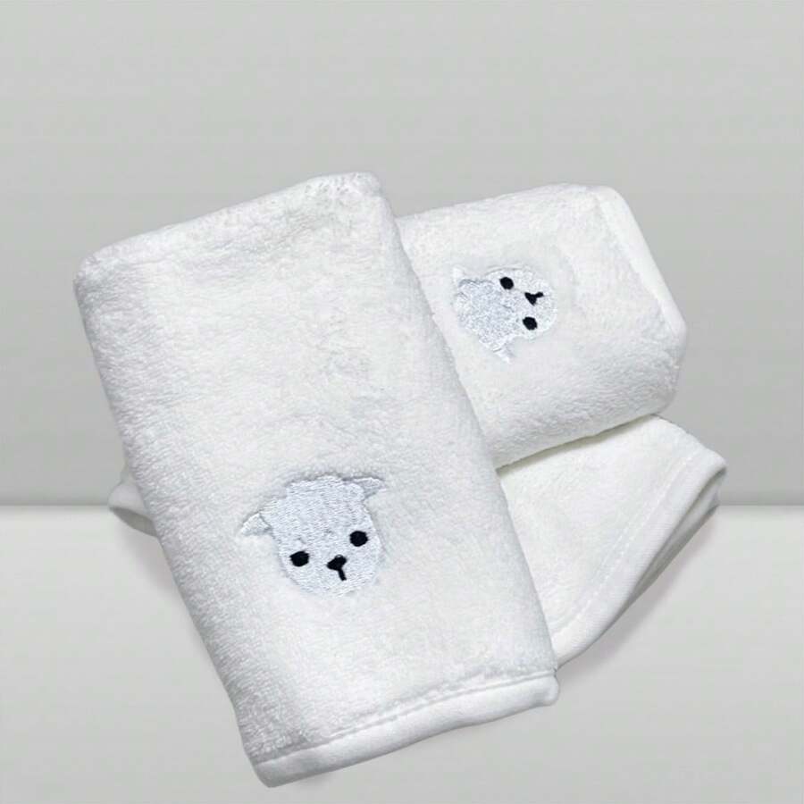 Kit de Paninhos de Boca Power Sec para bebês - Laço Bebê (3 unidades) - Branco - Visão 1