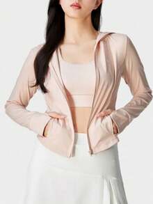 CAMEL CROWN Women's Breathable Ice Silk Sun Protection Clothing, Summer UV Protection, Cool And Lightweight Sun Protection Garment - Camellia Pollen - View 3