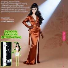 12.6英寸（1/6比例）BJD/MJD超模娃娃，12关节可动球形关节人偶，精致面部特征，光滑逼真的肌肤，收藏级工艺品，桌面摆件，节日纪念品，不含服装 - 只有娃娃,沒有衣服 - 查看 16