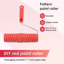 7 Inches Paint Roller DIY Wall Decoration Tool 7 Inches For Textured Wood-Grain Design - A - View 8