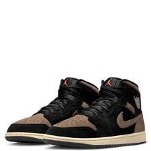 Men's Jordan 1 Mid SE Black/Olive Grey-LT Wild Mango (IB7110 002) - 黑色 - 查看 4