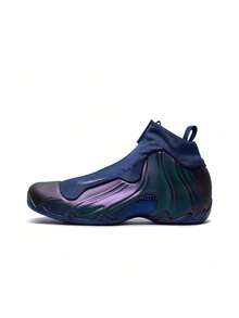 Nike Air Flightposite: zapatillas de baloncesto de caña media, elegantes y cómodas para hombre, color negro/morado, edición 2025 - Negro púrpura - Ver 13