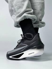 Giày chạy bộ Nike Zoom Fly 6 thoải mái, đa năng, chống trượt, hỗ trợ tốt, dành cho nam, màu đen xám. - Đen và xám - Xem 7