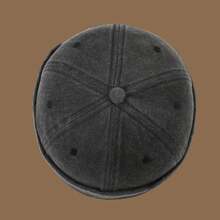 1顶无檐软顶街头嘻哈帽，水洗褪色百搭针织帽 - A - 查看 5