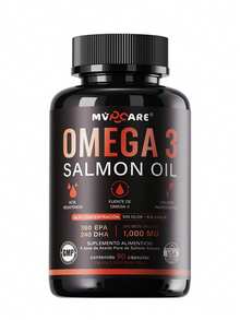 Omega 3-1280mg por Cápsula - Aceite de Salmon - EPA y DHA - 90 Cápsulas para 3 Meses - Omega-3 - Fish Oil Salmon Oil - 90 pastillas - Ver 11