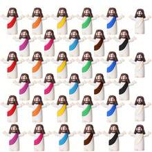 各式耶稣雕像，适合作为基督教礼物、经典宗教礼物、复活节彩蛋填充物（也可用于周日洗礼礼物）、圣诞装饰品、家居装饰品、圣经礼物和复活节彩蛋填充物。“耶稣爱你”雕像，基督教礼品散装。 - 彩色 - 查看 11