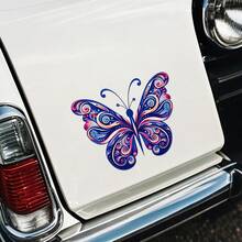 1 pieza Pegatina de mariposa, adecuada para carrocería de automóvil, motocicleta, computadora portátil, puerta y ventana, decoración para Acción de Gracias y Navidad - A - Ver 3
