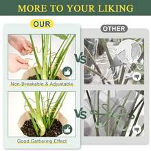 1pc Metal Turtle Shell Leaf-Shaped Plant Support Rack, Size 13*14cm/16*18cm, Multiple Shapes Available, Suitable For Climbing Plants Like Turtle Back Bamboo, Unique Durable Design, Ideal Support For Indoor/Outdoor Gardening Plants, Also Applicable For Potted Plants - Green - View 5