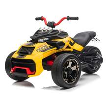 ¡RecomendadoMotocicleta Eléctrica Spyder 3 Ruedas Infantil 24v 3-6 Años¡Top de Temporada - Amarillo - Ver 3