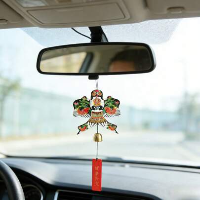 5pcs Handmade Kite Wind Chimes, Suitable For Home Decor, Cars, Hotels, Restaurants, Living Rooms, Corridors, Courtyards, Artistic And Cultural Charm, Delicate Workmanship And Realistic Painting, Can Also Be Hung In Floral And Plant Areas, Random Wind Chime Text