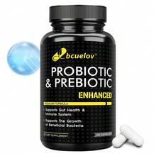 Bcuelov Probiotic & Prebiotic Capsules - Support Digestive & Immune Health - 120 Capsules - 1 Bottle - View 7