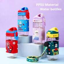 Disney Officially Licensed PPSU Cups: Mickey, Frozen's Elsa, & Spiderman. High-Temperature Resistant, Sealed, And Leakproof. Perfect For Daily Use, School, Or Outings. Ideal Birthday/Christmas Gift. - Multicolor - View 2