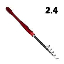 1.6米-2.4米便携式伸缩钓竿 ML硅胶一体式手柄 纺车竿 碳纤维和玻璃纤维材质 湖海口袋路亚钓具 鲤鱼竿 - 彩色 - 查看 15