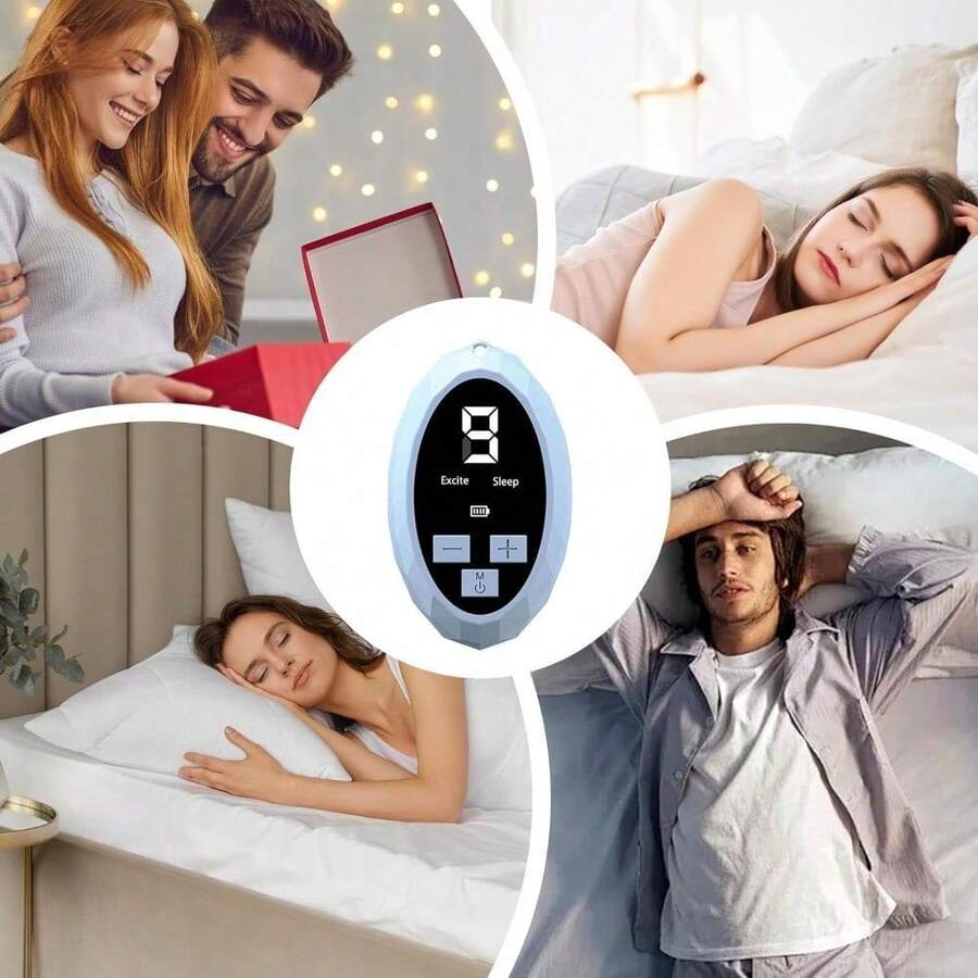 Masajeador para dormir, dispositivo de relajación portátil, herramienta de relajación portátil multifunción, dispositivo ergonómico para dormir, dispositivo de relajación portátil, dispositivo de relajación relajante. - Azul - Ver 1