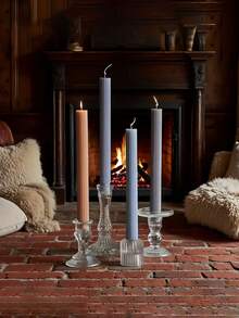 European-Style Fine Striped Long Stick Candle Molds For Making Decorative Candles, Atmosphere Dinner Candles And Holiday Candles - Striped Column Mold - View 3