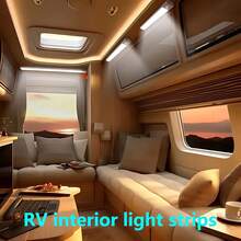 1pc Motion Sensor Light, Bedroom Night Light Bar, USB Rechargeable LED Light, Suitable For Room, Cabinet, Closet, Hallway And Stairs, 19.69 Inch/11.81 Inch/7.87 Inch/3.94 Inch, Warm Light/White Light - 3pcs - View 4