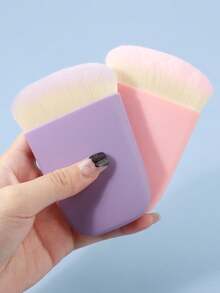 1 Pc Multi-Functional Loose Powder And Blush Brush, Portable Soft Hair Beauty Tool - Multicolor - View 3