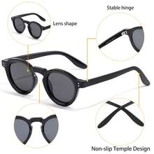 Unique Vintage Sunglasses TR90 Frame TAC Lens Chic Polarized Casual Decoration Glasses Men Women Birthday Party Outdoor Travel Street Photography Sun Glasses - K40161 - View 9