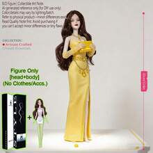 12.6英寸 1/6 BJD/MJD 超模娃娃，12关节球形关节可动玩具，光滑逼真的肌肤纹理，精致的五官，蓬松的头发，桌面摆件，节日纪念品，不含服装 - 只有娃娃,沒有衣服 - 查看 24