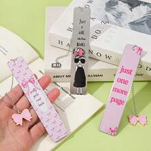 Cute Pink Bow Bookmark - Elegant Bow-Shaped Book Page Holder With Pink Bow Accent, Bookmarks For Books, Journals, -Readers - Bookish Gifts For Women, Teens, Book Lovers & Reading Accessories (Suitable For Bookworms) - Multicolor - View 6