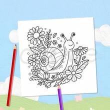 1 Pieza Libro de colorear para adultos cuidadosamente elaborado, con líneas sencillas fáciles de colorear, ayuda a aliviar el estrés, 24 páginas, cubierta de papel perla, adecuado como regalo de cumpleaños, aniversario, Pascua, regreso a la escuela para familiares y amigos, tamaño 7.9x7.9 pulgadas, artículos de papelería, decoración del hogar - Hermoso libro para colorear - Ver 3