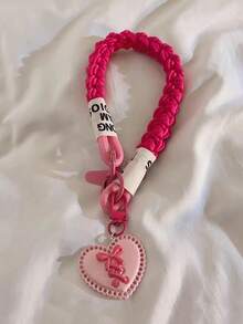 Y2K Style 3D Pendant Charm, Woven Nylon Lanyard Suitable For Phone Case, Bracelet, Keychain, Earphone Case, Versatile Handheld Accessory - Multicolor - View 4