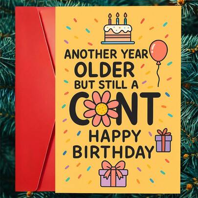 Humorous Birthday Cards With Envelopes, Perfect For Giving To Friends. Containing Witty Jokes, They're Ideal For Adult Birthday Parties And Guaranteed To Make You Laugh.