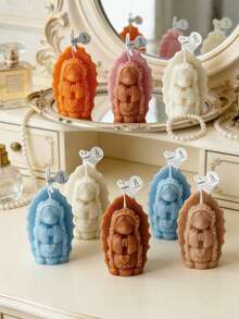 1 Nến thơm trang trí hình Đức Mẹ Guadalupe thủ công, có sự khác biệt nhỏ về màu sắc, kích thước dài 5,7cm, cao 2,24 inch, rộng 9,8cm và dày 3,86 inch, nặng 32 gram. - 1PC - Xem 8