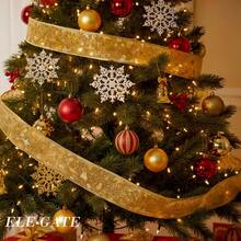 Listón Navideño Dorado Transparente con Motivos Navideños 5 METROS - Multicolor - Ver 4