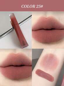 Gege Bear 1pc Soft Matte Velvet Lip Gloss, Long-Lasting Non-Fading, Natural Color, Versatile Makeup Lip Tint - Multicolor - View 10