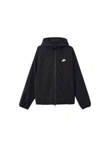 NIKE 2025 New Men's Sherpa Lined Hooded Jacket, Warm And Windproof, Black - Black - View 13