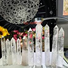 1pc Crystal Clear White Crystal Point, Polished Stone, Fragrance-Free Solid Home Decor Stone, Suitable For Valentine's Day/Anniversary - White - View 20