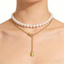 10条不锈钢延长尾链，带龙虾扣，适用于珠宝配件、DIY延长链用品和零件散装 - 延長鏈 - 查看 3