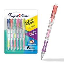 Paper Mate Clearpoint Mechanical Pencil, Break-Resistant, Color Block Edition, HB #2 Lead (0.7mm), 6 Count - ColorBlock - View 1