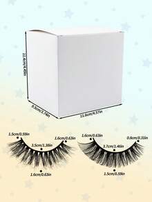 MAANGE 2/20 Pairs Full Strip Lashes Faux Mink Lashes, D Curl Fake Eyelashes Makeup Eye Lashes Strip Lashes, Lashes, Eyelashes, Fake Lashes - Black - View 4