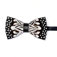 新款手工羽毛领结，适合新郎、伴郎、主人、商务场合佩戴，纸盒包装，可作礼品赠送。 - 白色 - 查看 4