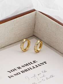 1pc S925 Sterling Silver Nose Ring, Luxury Zirconia Nose/Ear Ring, Party Jewelry Gift For Women, High-End Jewelry - Single - View 5