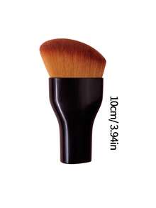 1pc Multi-Functional Makeup Brush, Angled Foundation Brush, Blush Brush, Compact Travel Contouring Makeup Brush,Giveaways - Black - View 8