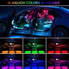 Easy Installation, Automotive High Brightness Neon Kits, Automotive LED Light Strips, Interior Lights, Christmas Decorations, USB Neon Accessories, Ambiance Light Strips, Foot Space Neon Kits, Without Battery - 多色 - 查看 6