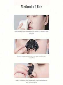 Salicylic Acid & Blackhead Peel-Off Mask – Deep Pore Cleansing,Strong Pulling Design,Oil Control,Blackhead Removal,Acne And Whiteheads,Non-Tightening Post-Use,Tender And Smooth Skin,Brightening Skin,Shrink Pores,Moisturize,Suitable For All Skin Types - 黑色的 - 查看 5