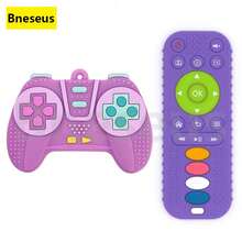 Bneseus 1 Set Game Controller Or Remote Control Shaped Baby Teething Toy, Newborn Chewing Teether, Silicone Material Toy, Suitable For 6-24 Months Boys And Girls Ramadan And Eid Gifts - Teether 2-pack - View 4