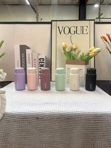 1个不锈钢保温水瓶 200毫升/6.76盎司 真空保温 6-12小时保温 迷你口袋杯 办公室户外露营水瓶 节日礼物(圣诞节、感恩节、情人节) - 彩色 - 查看 2