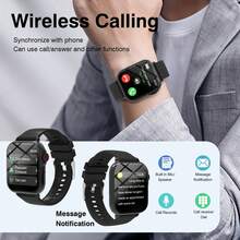 Reloj inteligente para niños, con correa deportiva de silicona, compatible con llamadas, podómetro, seguimiento de calorías, múltiples modos deportivos, alertas de llamadas y mensajes, pantalla táctil completa, compatible con Android e iOS, regalo divertido - Multicolor - Ver 2