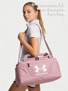 Under Armour UA Undeniable 5.0 Duffle XXS-PNK 男女通用户外运动旅行包，日常健身训练大容量包，耐用旅行露营手提包 - 粉色 - 查看 1